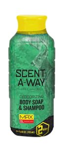 Scent-A-Way 07756 Max Green Soap Odor Eliminator Odorless Scent Vegetable Proteins 24 Oz Liquid