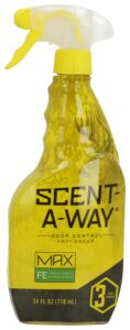 Hunters Specialties Scent-A-Way 100084 Max Field Spray Odor Eliminator Earth Scent 24 Oz Trigger Spray