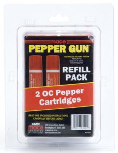 Mace Pepper Gun 2 Pack Oc Refill Cartridges