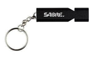 Sabre Whistle with Lanyard and Carabiner WSTL-02