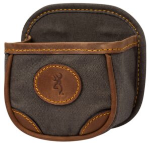 Browning 121388694 Lona Shell Carrier Flint Canvas/Leather 1 Box Belt Clip Mount