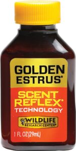 Wildlife Research 404 Golden Estrus Scent Reflex Deer Attractant 1 Oz Bottle