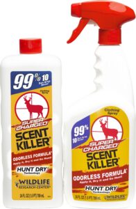 Wildlife Research 559 Super Charged Scent Killer Combo Odor Eliminator, Odorless Scent 24 Oz Trigger Spray