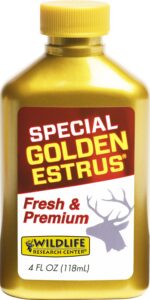 Wildlife Research 4054 Special Golden Estrus Buck Lure Deer Attractant Doe in Estrus Scent 4 Oz Bottle