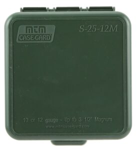 MTM Case-Gard S2512M11 Shotshell Box Flip-Top Multi Gauge Shotgun Forest Green Polypropylene 25-Round