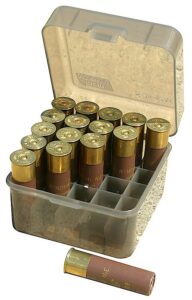 MTM Case-Gard S2512M41 Shotshell Box Flip-Top Multi Gauge Shotgun Clear Smoke Polypropylene 25-Round