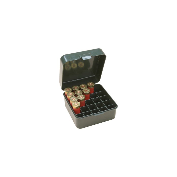 MTM Shotshell Box Caddy with 4 Each SS25-00 Army Green/Clear