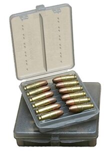 MTM Case-Gard W184541 Ammo Wallet Handgun 45 ACP 18-Round Clear Smoke Polymer