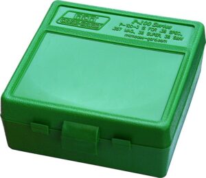 MTM Case-Gard P100310 Ammo Box Flip-Top Multi Caliber Green Polypropylene 100-Round