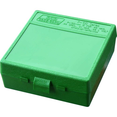 MTM Case-Gard P1004410 Ammo Box Flip-Top Multi Caliber Green Polypropylene 100-Round - Image 2
