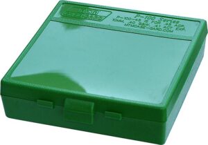 MTM Case-Gard P1004510 Ammo Box Flip-Top Multi Caliber Green Polypropylene 100-Round