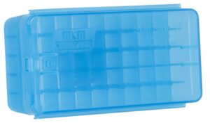 MTM Pistol Side Slide 50-Round Clear-Blue 9MM 380 Acp