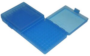 MTM Case-Gard P2004524 Case-Gard 200 Series Multi-Caliber Handgun Clear Blue Polypropylene 200-Round