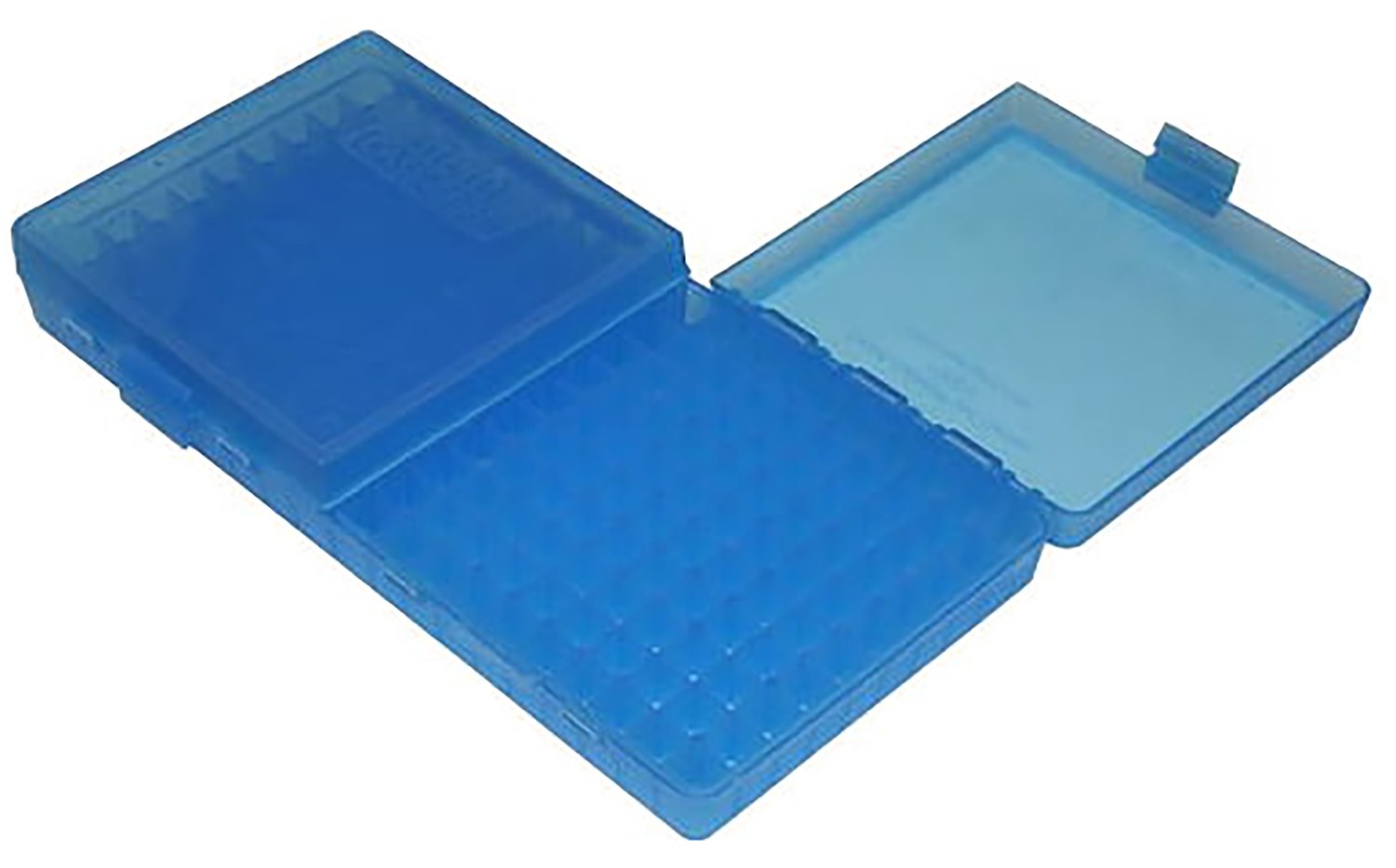 MTM Case-Gard P2004524 Case-Gard 200 Series Multi-Caliber Handgun Clear Blue Polypropylene 200-Round