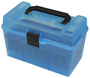 MTM Case Gard Deluxe with Handl Box Cartridge 25-06/270/30-06 50-Round Blue ( 12 per Case )