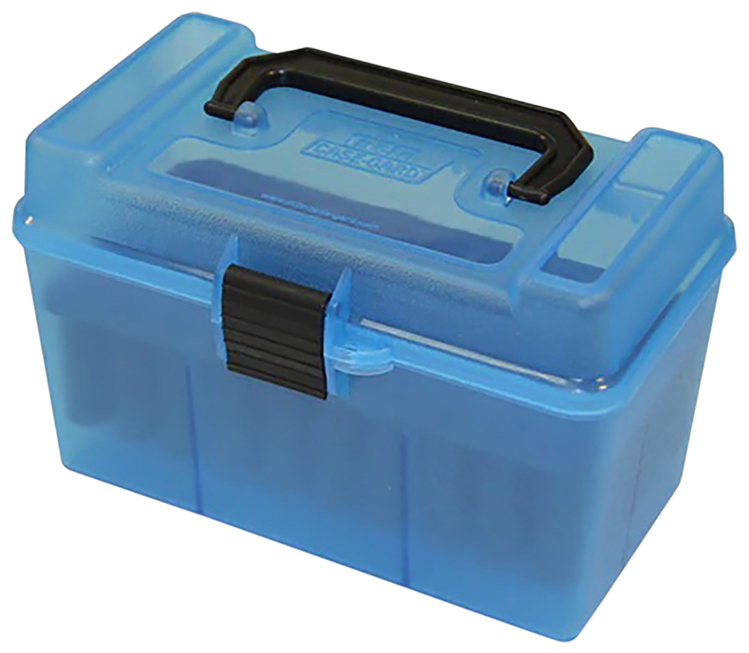 MTM Case Gard Deluxe with Handl Box Cartridge 25-06/270/30-06 50-Round Blue ( 12 per Case )