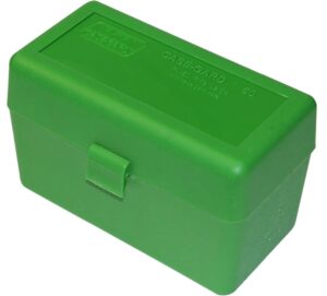 MTM Case-Gard RL5010 Ammo Box Flip-Top 270 Win/25-06 Rem/30-06 Springfield Green 50-Round