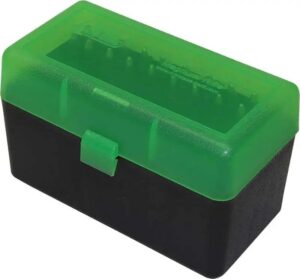 Ammo Box 50 Round Flip Top Green/Black
