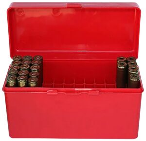 MTM Case-Gard RM6030 Flip-Top 243/308 Win/220 Swift Red Polypropylene 50-Round