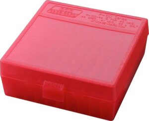 MTM Ammo Box 100 Round Flip-Top 22-250 243 308 Win 220 Swift Clear-Smoke