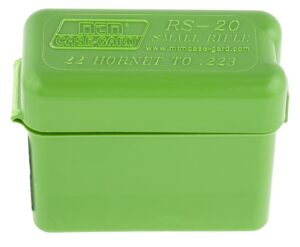 MTM Case-Gard RS2010 Ammo Box Belt Style Multi Caliber Green Polypropylene 20-Round