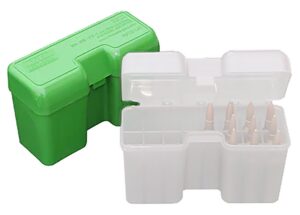MTM Case-Gard RF22SM10 Ammo Box Flip-Top 338 Cal Green Polypropylene 22-Round