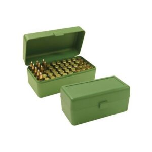 MTM Ammo Box 50-Round Flip-Top 300 Wsm 45-70 7MM R Saum Green
