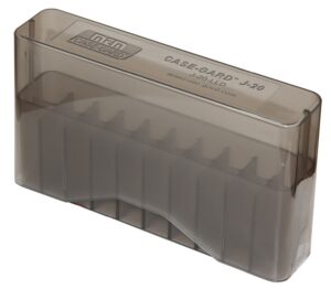 MTM Case-Gard J20LLD41 Slip-Top Ammo Box 338 Win Mag/7mm Clear Smoke Polypropylene 20-Round