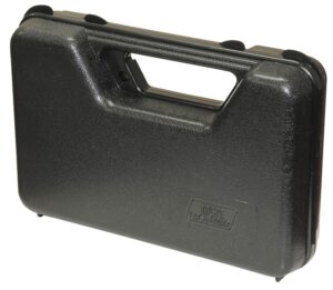 MTM Case-Gard 803R Single Handgun Case Made of Polypropylene with Black Finish Foam Padding Hinge & Latches 9" X 5.60" X 2" Interior Dimensions