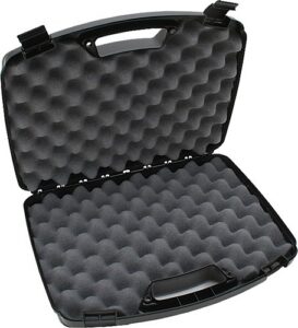 MTM 809-40 8.5 in 2 Pistol Handgun Hard Case Fits Up to 6 in Revolver ( 6 per Case ) Black