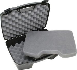 MTM Case-Gard 81140 Handgun Case Black Polypropylene Holds 4 Handgun with Up to 8" Barrels & 6 Sub-Compacts with Magazines