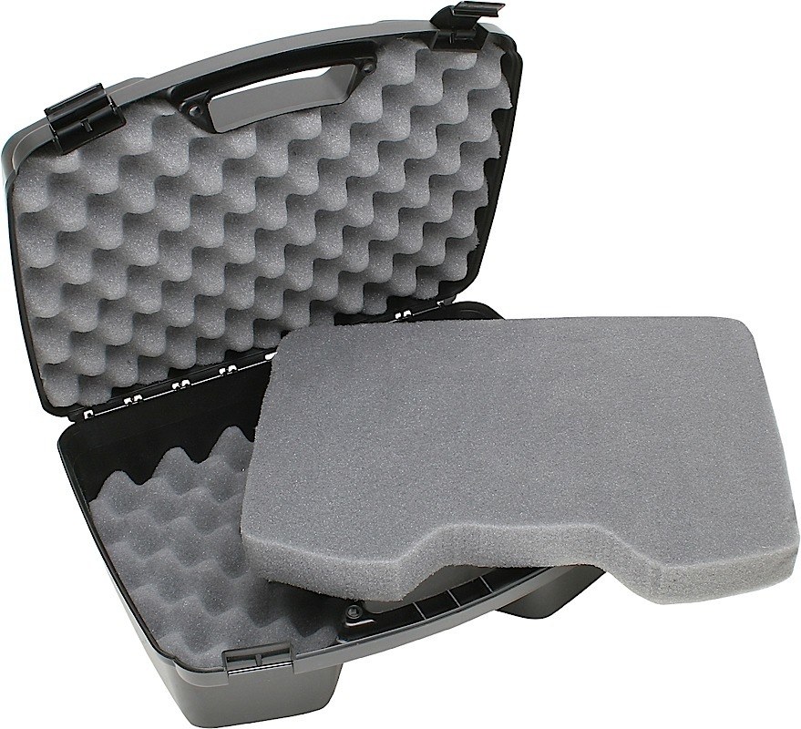 MTM Case-Gard 81140 Handgun Case Black Polypropylene Holds 4 Handgun with Up to 8" Barrels & 6 Sub-Compacts with Magazines
