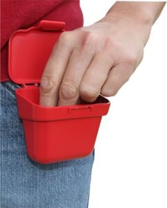 MTM Case-Gard ABP Ammo Belt Pouch Handgun/Rifle Multi-Caliber 100-Round Belt Clip Mount Red Plastic