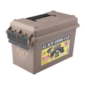 MTM 45 Acp Ammo Can for 700-Round *includes 7 Each P-100-45'S Dk Earth