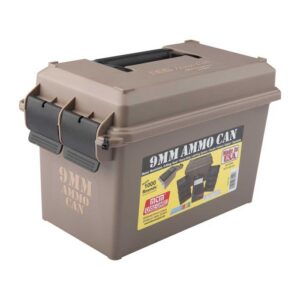 MTM 9MM Ammo Can for 1000-Round *includes 10 Each P-100-9'S Dk Earth