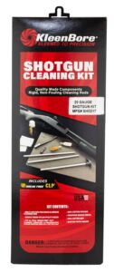 Kleen-Bore SHO217 Shotgun Cleaning Kits with Aluminum Rods Cleaning Kit 20 Gauge