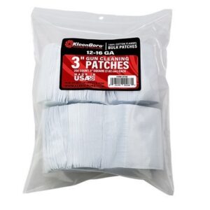 Kleen-Bore CP14B Super Shooter Cotton Patches Cleaning Patches 3" 12-16 Gauge