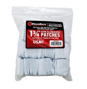 KleenBore 1-3/4? .28-.35 Cal. Cleaning Patches (500-Pack)