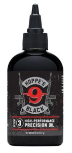 Hoppe's HBL4 Black Precision Oil Lubricates Prevents Rust & Corrosion 4 Oz. Squeeze Bottle