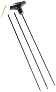 Hoppe's 3PA22 Rifle Cleaning Rod 22 Cal 34.50" with Swivel Handle