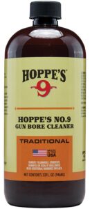 Hoppe's 932 No. 9 Bore Cleaner Removes Carbon Powder & Lead Fouling Child Proof Cap 1 Quart (32 Oz.) Bottle
