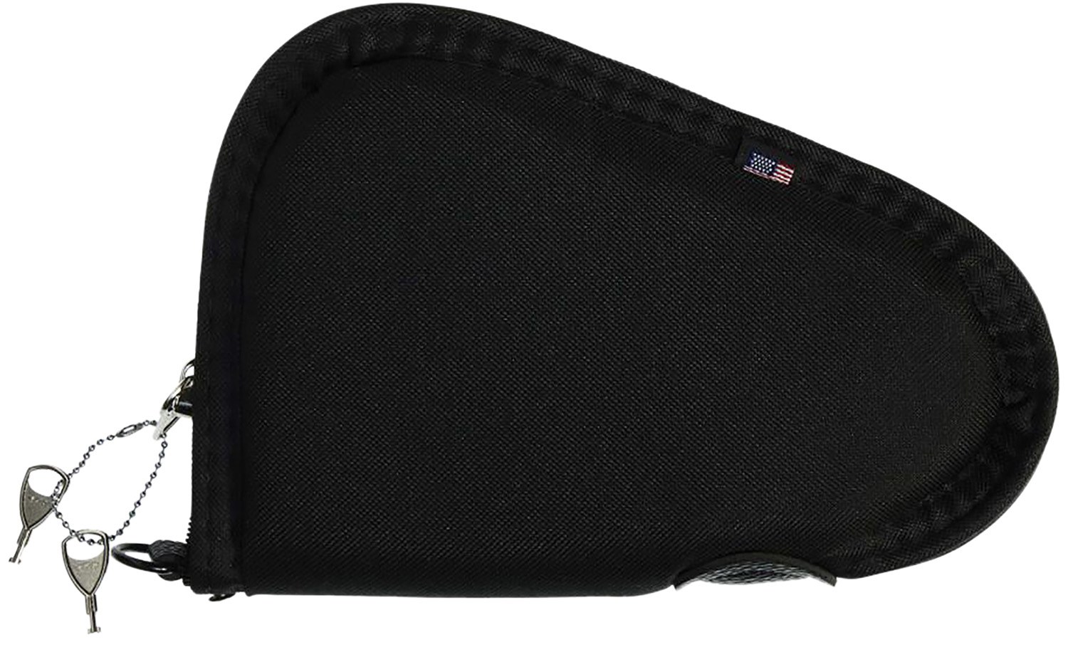Allen Company 748 Locking Handgun Case Black Endura, YKK Zippers & Foam Padding Includes 2 Keys 8" L