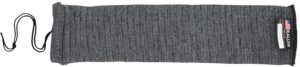 Allen Company 1314 Knit Handgun Sock Heather Gray, Silicone Treatment, Drawstring Closure for Most Handguns Up to 14" Long