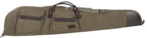 Allen Company Heritage Cases 54148 North Platte Rifle Case 48" Olive Cotton Canvas with Leather Trim & Brushed Tricot Lining