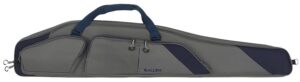 Allen Company 64250 Kenosha Rifle Case 50" Gray Endura with Indigo Trim, Foam Padding, Gusseted Accessory Pockets, Lockable Zippers & Adjustable