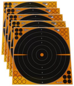 Allen Company Ez Aim® Splash Adhesive Bullseye 17.5”X17.5” Paper Targets Ez Aim Splash Adhesive Bullseye 17.5''X17.5'' Ppr Targets 5/PK