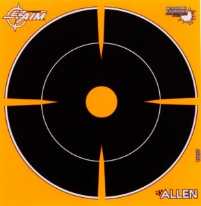 Allen Company 15255 EZ Aim Splash Adhesive Target Black/Orange Paper 12-Pack