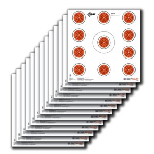 Allen Company EZ-Aim 15245 Paper Targets Indoor SPOT Paper Hanging 12" X 12" Orange/White 13 per Pkg