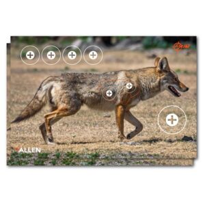 Allen Company EZ-Aim 15284 Four Color Coyote Paper Hanging 23" X 35" Multi-Color 2 per Pkg