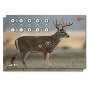 Allen Company EZ-Aim 15286 Whitetail Deer Paper Hanging 23" X 35" Multi-Color Includes Pasters 2 per Pkg
